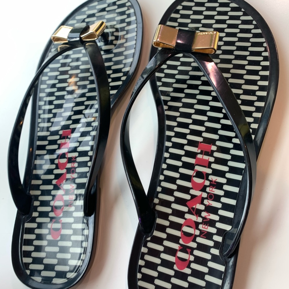 Coach flip flops